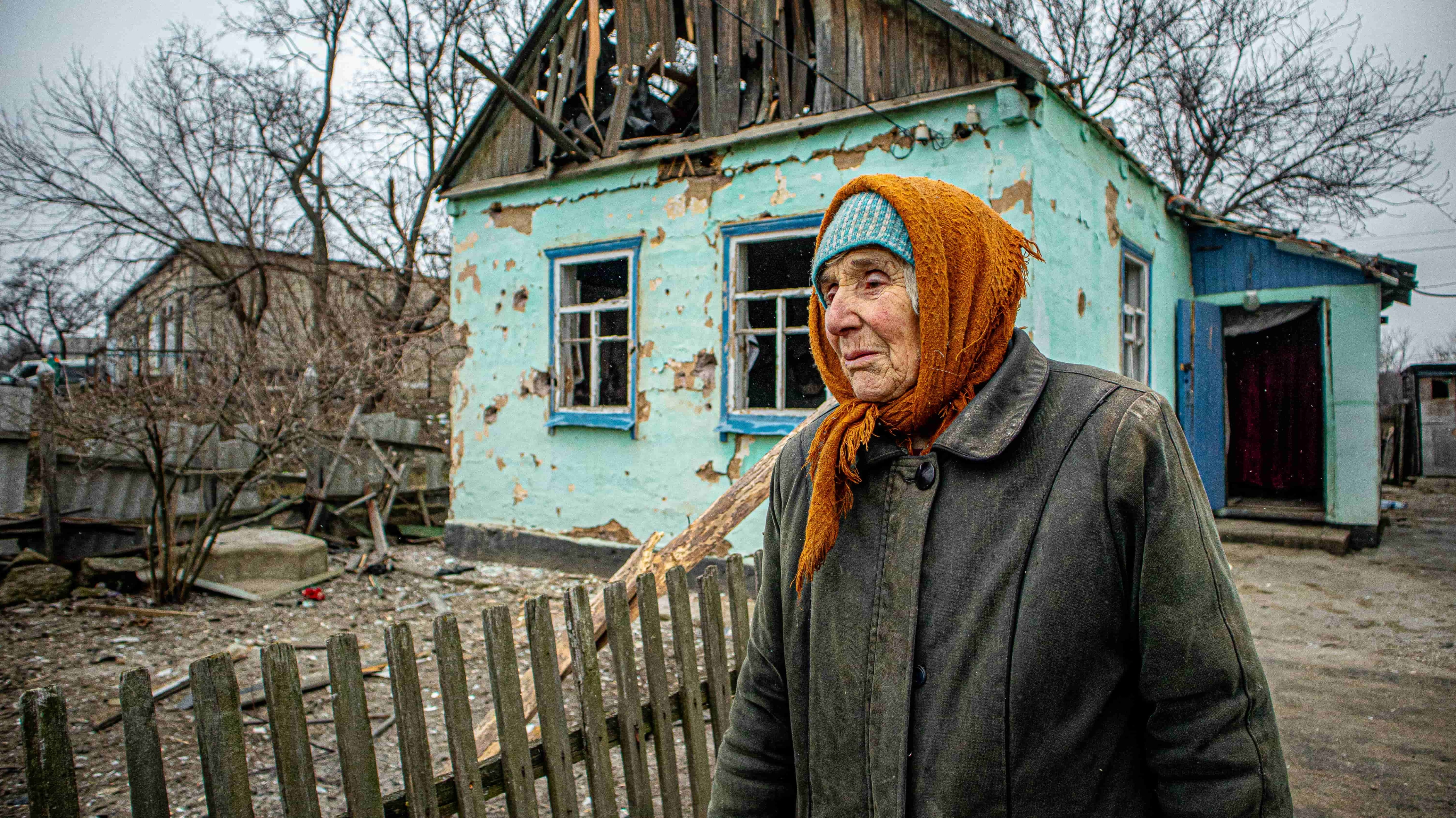 Ukraine. War-affected people in Donetsk region get help to repair their homes.