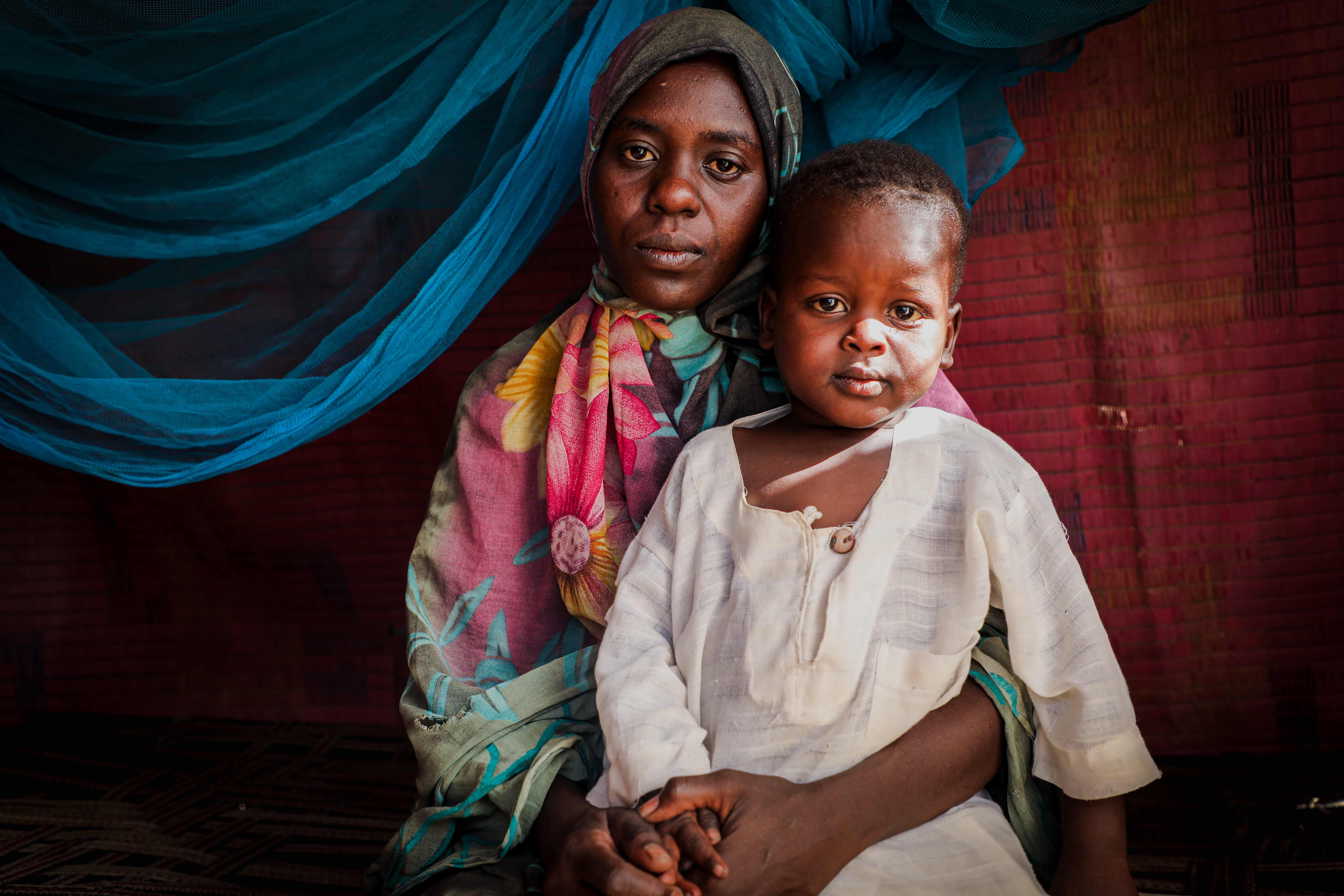 Sumia Hassan fled the conflict in Sudan, which has now entered its second year.